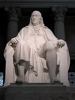 Statue de Benjamin Franklin.