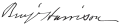 Signature de Benjamin Harrison