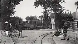 La gare de Bénouville, à la sortie du pont.