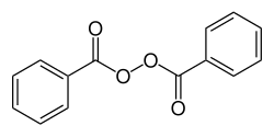 dibenzoyl peroxide, a diacyl peroxide (formula: &nbsp;(RCO2)2)) is also used as an initiator for polymerizations.