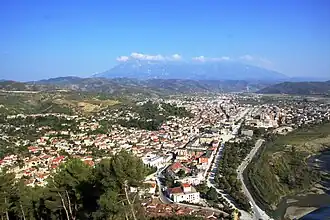 Le centre-ville vu du château