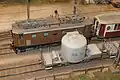 Vue du système ferroviaire miniature.