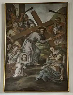 Dans un Christ portant la croix, église Saint-Pierre-et-Saint-Paul (de), Berg, sud de l'Allemagne.