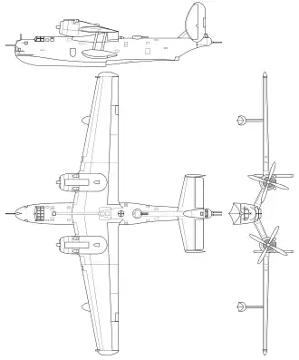 vue en plan de l’avion