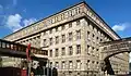 Bloc I de l'ancienne Deutsche Bank devenue ministère de l'Intérieur du temps de la RDA, au coin de la Mauerstraße et de la Französische Straße.