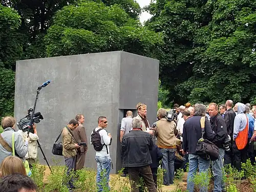 L'inauguration du mémorial le 27 mai 2008.