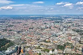 Vue aérienne.