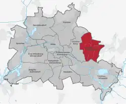 Drapeau de Arrondissement de Marzahn-Hellersdorf