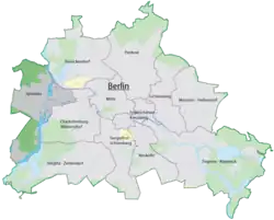 localisation de l'arrondissement de Spandau
