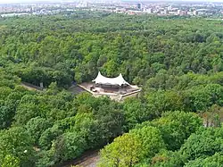Waldbühne de Berlin vu du clocher du Stade olympique de Berlin