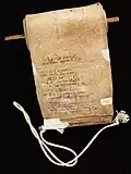 Rotulus von Mülinen, monastère de Murbach, XIIe&nbsp;siècle