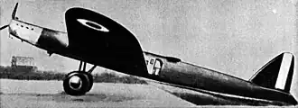 Vue de l'avion.