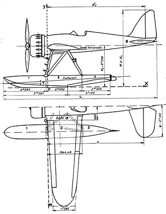 vue en plan de l’avion