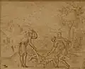 « Moïse cachant le corps de l’Égyptien dans le sable »