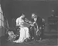 Paul Claude-Michel Carpentier, Bernardin de Saint-Pierre et sa famille, copie du tableau présenté par Elizabeth Harvey au Salon de 1804 (reproduction en noir et blanc)