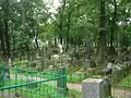 Vue d'une allée du cimetière