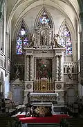 Le retable de l'église.