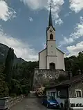 Berschis, chapelle : die Sankt Georgskapelle.