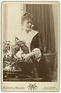 Bertha Wegmann photographiée par Hansen & Weller