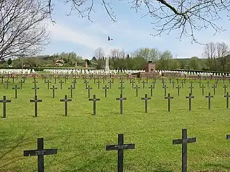 La nécropole franco-allemande.