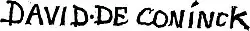 signature de David de Koninck