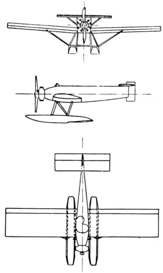 vue en plan de l’avion