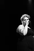 Beth Ditto avec The Gossip au Commodore Ballroom à Vancouver en 2009.