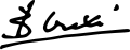 Signature de Bettino Craxi