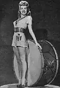 Betty Grable, dans le magazine Yank.