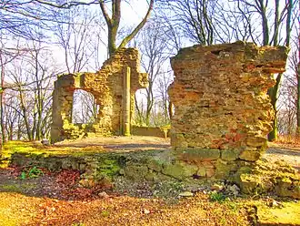 Ruines de la chapelle du Mont-Saint-Michel.