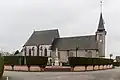 L’église Saint-Aubin.