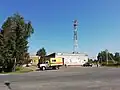 Supermarché en face de l'arrêt d'autocar