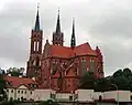 La cathédrale vue du côté chœur.