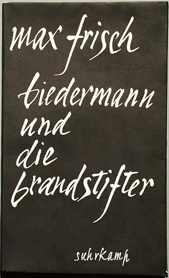 Couverture de la première édition de la pièce.