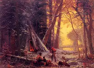 Chasseurs d'orignal en Nouvelle-Écosse, vers 1880, Boston, musée des Beaux-Arts.
