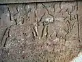 Bas-relief représentant deux cavaliers terrassant un dragon