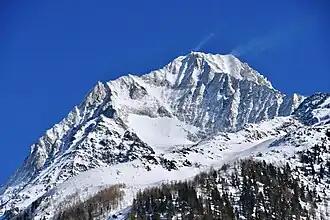 Le Bietschhorn vu depuis le Lötschental
