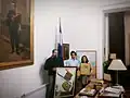 Photographie de la donation en présence de la Mairesse Ana Olivera, Mairie de Montevideo, 2 Septembre 2014