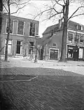 La Biltstraat vers 1905 avec la caserne des pompiers (maisons démolies pour la construction de l'Obrechtstraat).