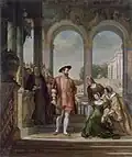 Diane de Poitiers implore la grâce de son père à François Ier, 1828 (Le Mans, musée de Tessé)