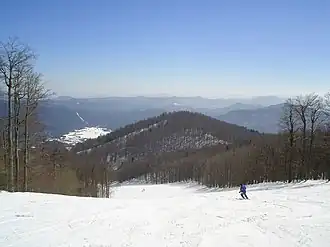 Vue panoramqie depuis la Bjelolasica.