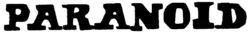 Description de l'image Black Sabbath, Paranoid (Logo).png.