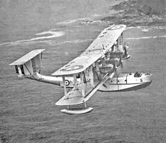 Vue de l'avion.