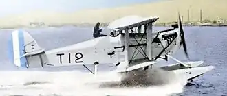 Vue de l'avion.