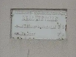 Plaque de cocher.