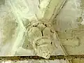 Clé de voûte pendante dans la 3e&nbsp;travée du nord.