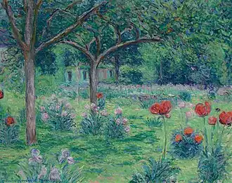 Blanche Hoschedé-Monet, Le jardin de Monet à Giverny, 1928, huile sur toile, 73 × 92,1 cm, Collection privée.