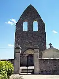 La façade de l'église Saint-Martin de Piis (août&nbsp;2012).