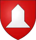 De gueules à une cloche de vair d'argent.