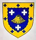 Volcan de Nissiros sur le blason de la famille Nissirios,